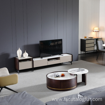 Modern livingroom furniture wooden TV stand coffee table side table for minimalism